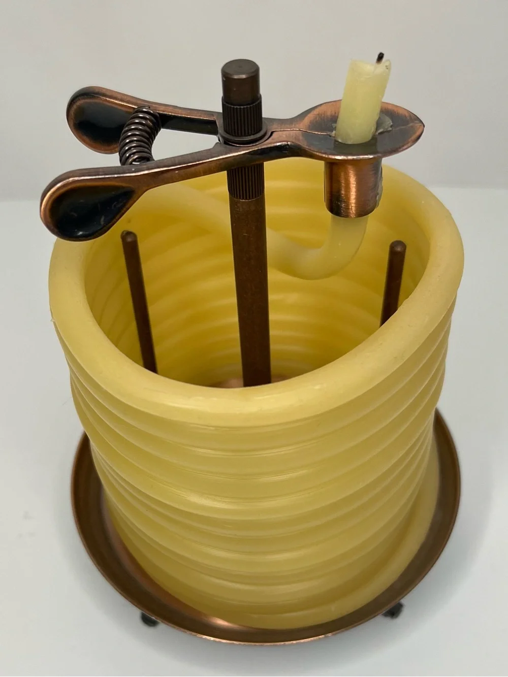 Eclipse beeswax coil